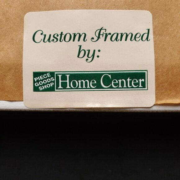 Contentment Starts With Thankful Hearts Completed Cross Stitch 10.5" Framed VTG - Picture 5 of 8